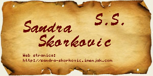 Sandra Skorković vizit kartica